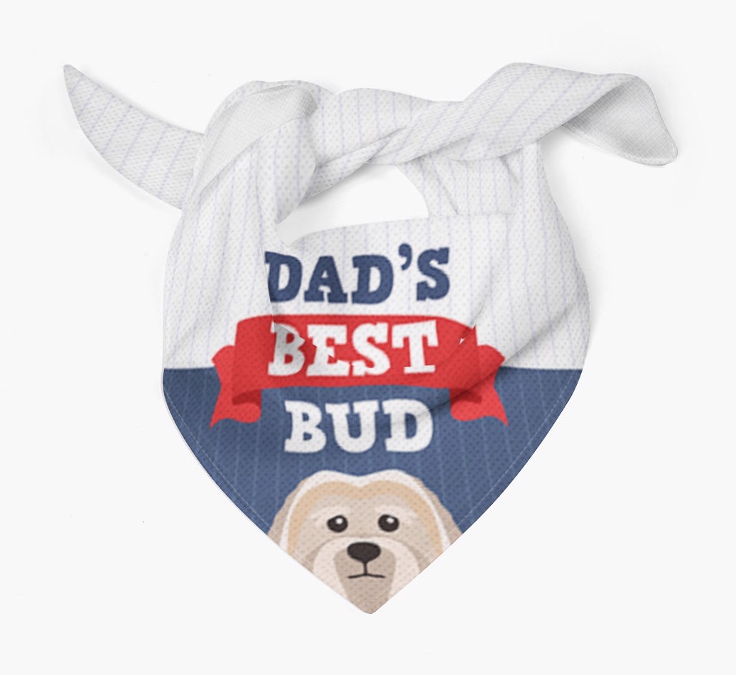 Dad's Best Bud: Personalised {breedFullName} Bandana