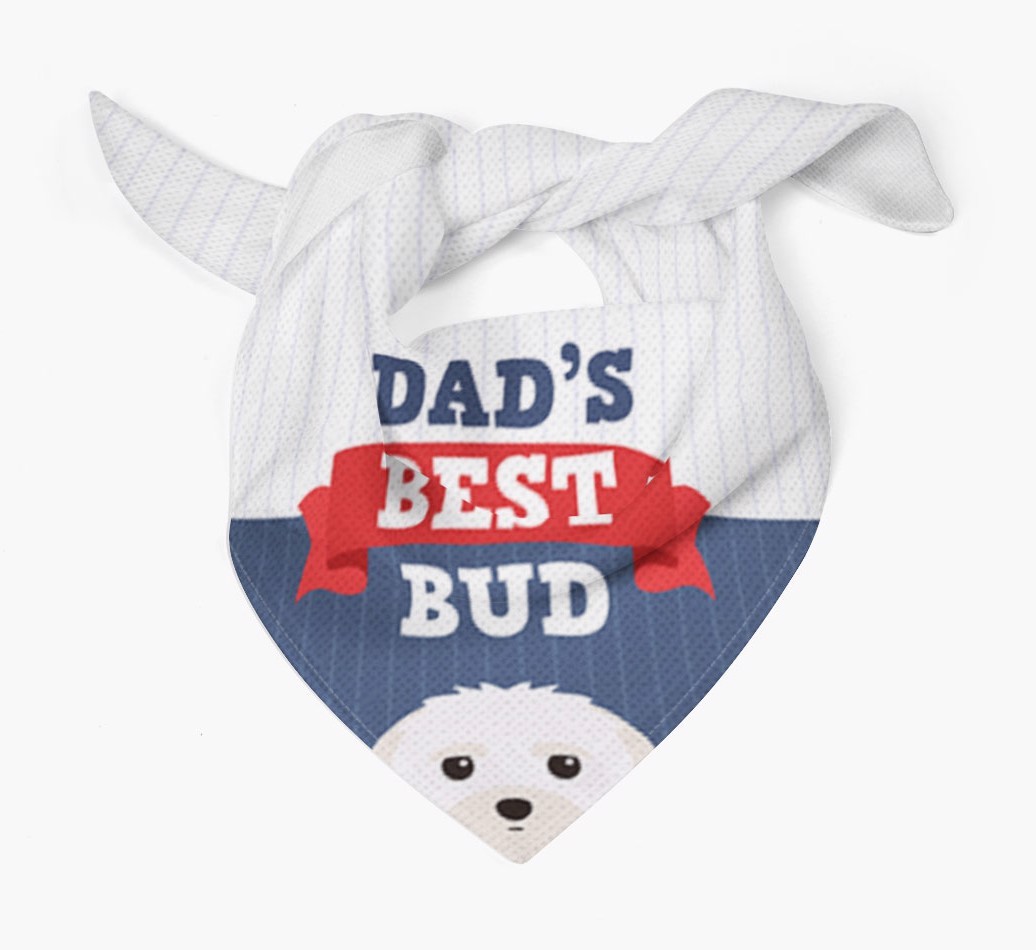 Dad's Best Bud: Personalised {breedFullName} Bandana