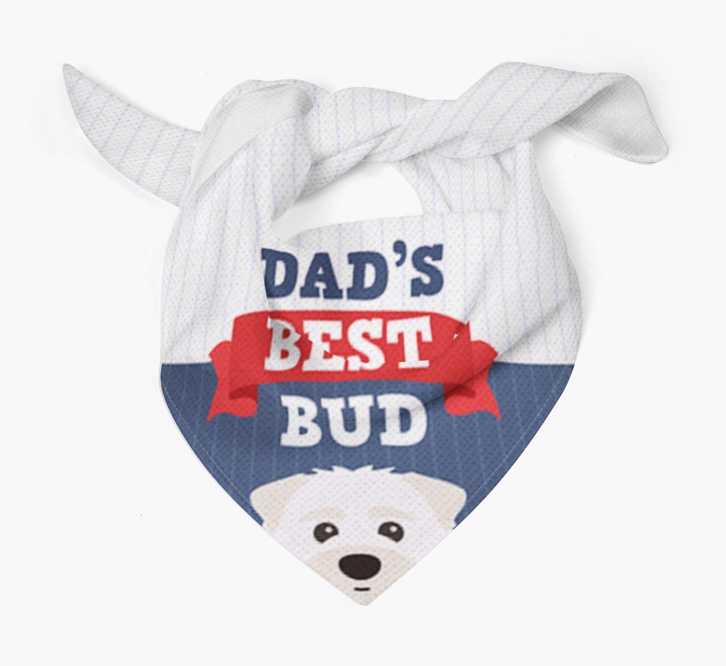 Dad's Best Bud: Personalised {breedFullName} Bandana