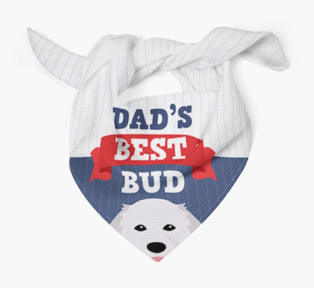 Dad's Best Bud: Personalised {breedFullName} Bandana