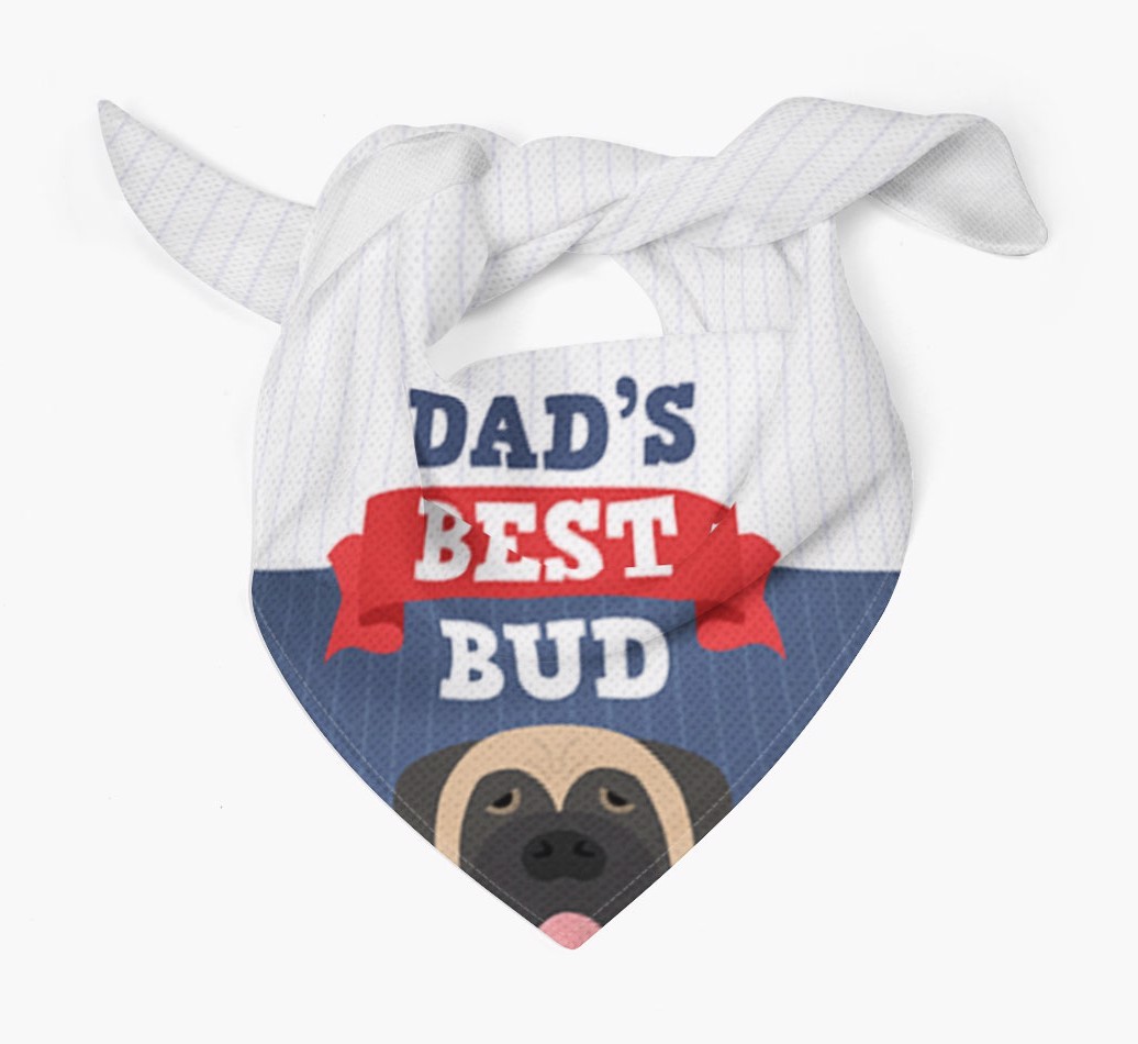 Dad's Best Bud: Personalised {breedFullName} Bandana