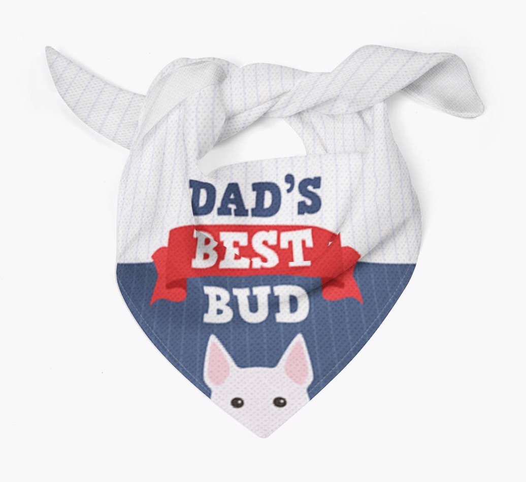 Dad's Best Bud: Personalised {breedFullName} Bandana