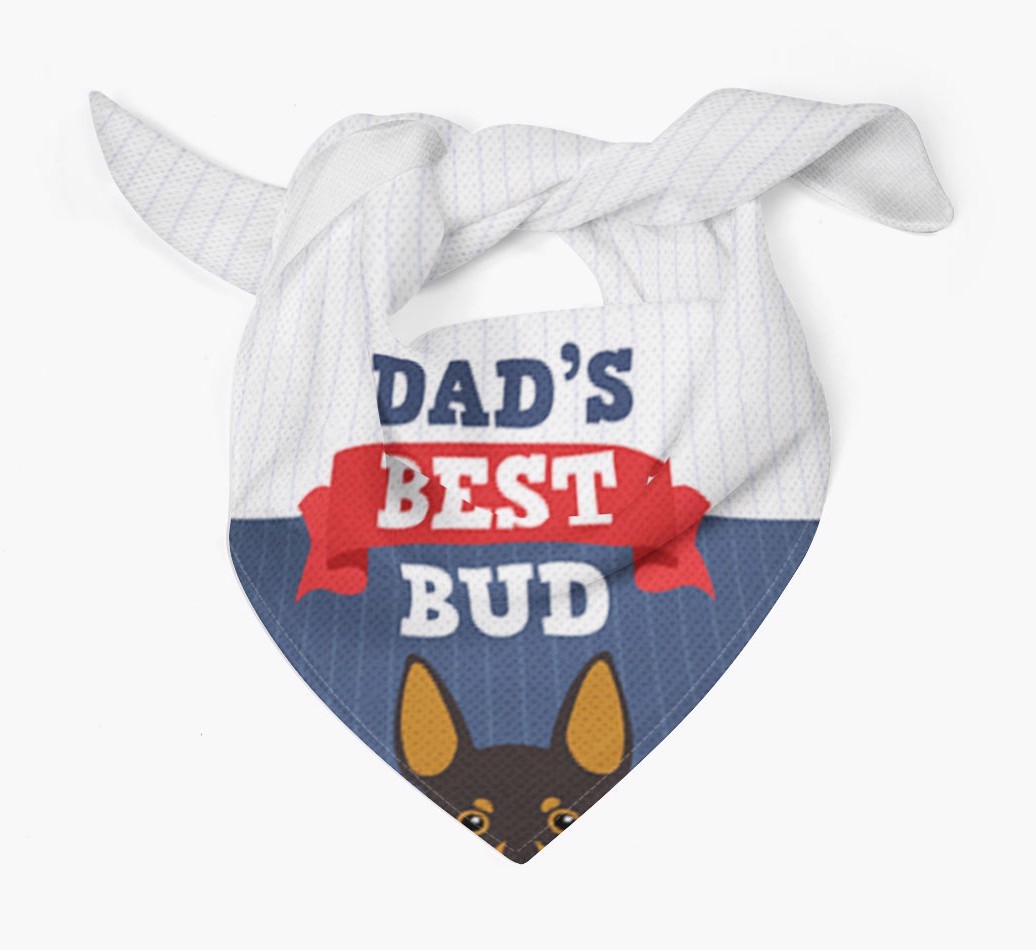 Dad's Best Bud: Personalised {breedFullName} Bandana