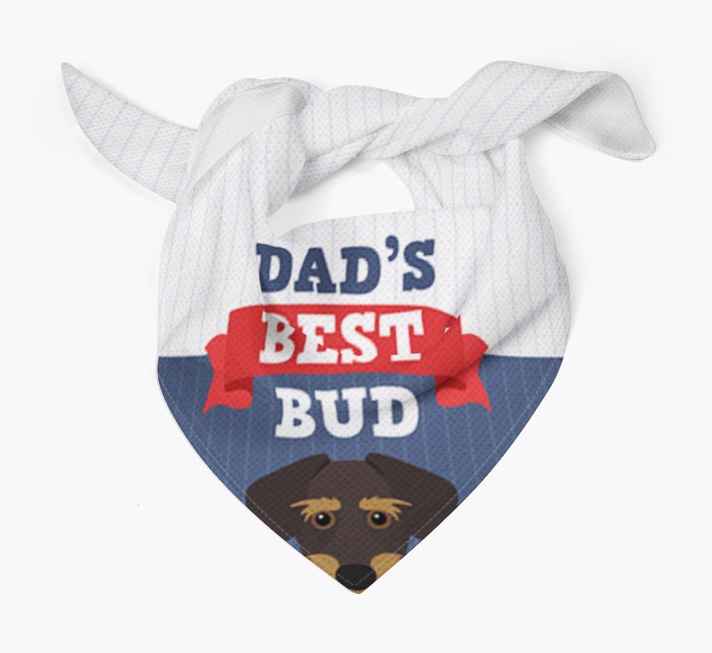 Dad's Best Bud: Personalised {breedFullName} Bandana