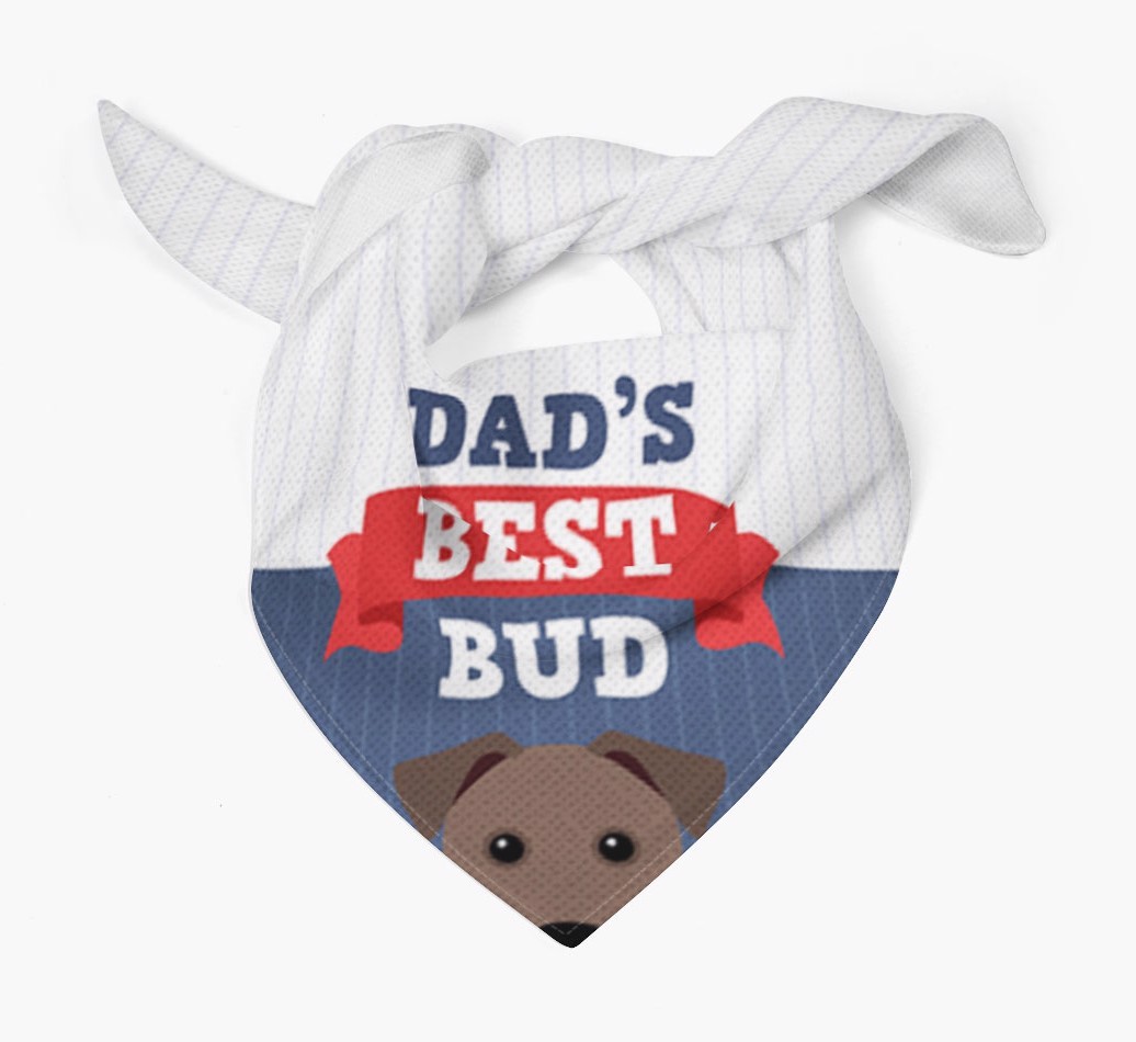 Dad's Best Bud: Personalised {breedFullName} Bandana