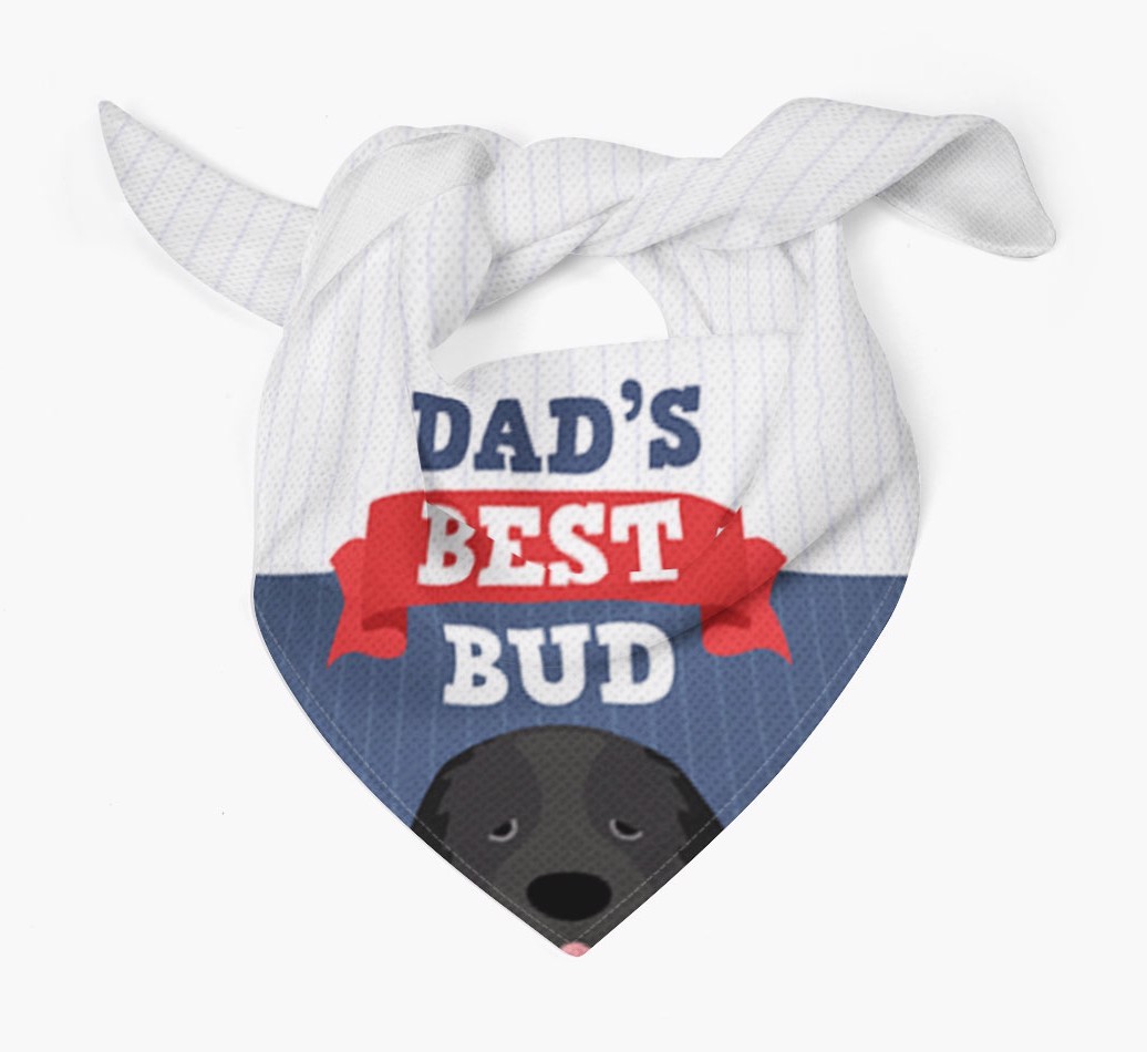 Dad's Best Bud: Personalised {breedFullName} Bandana