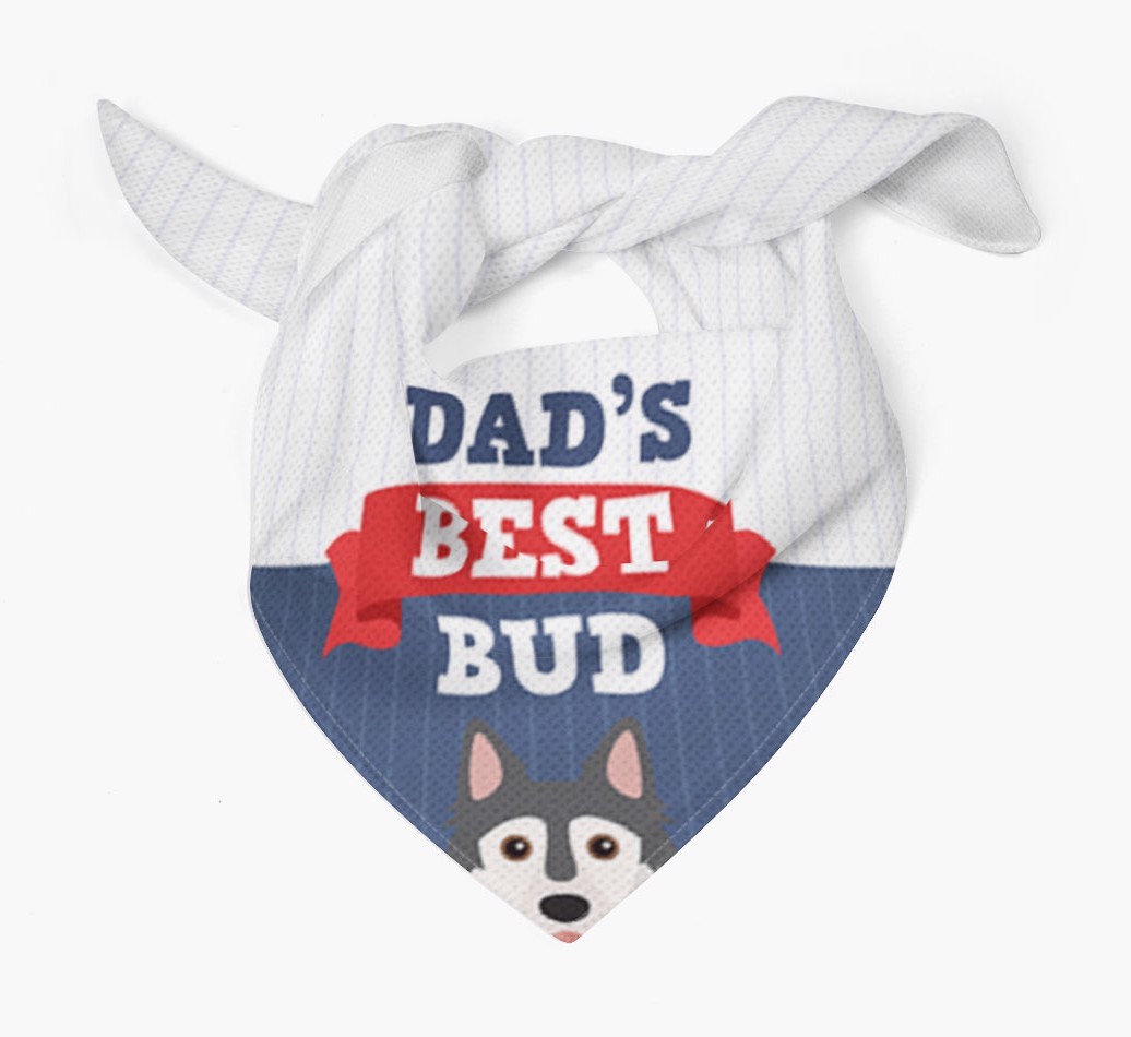Dad's Best Bud: Personalised {breedFullName} Bandana