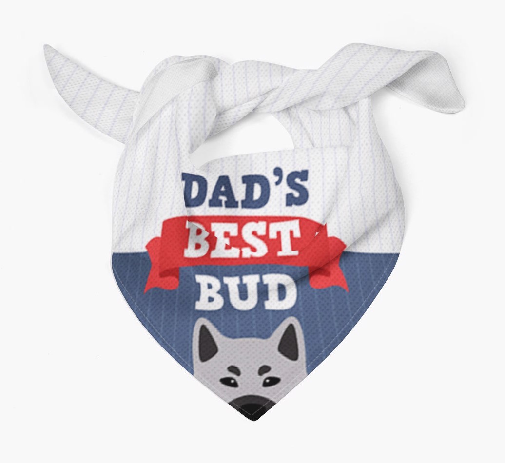 Dad's Best Bud: Personalised {breedFullName} Bandana