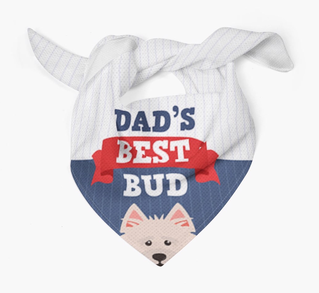 Dad's Best Bud: Personalised {breedFullName} Bandana