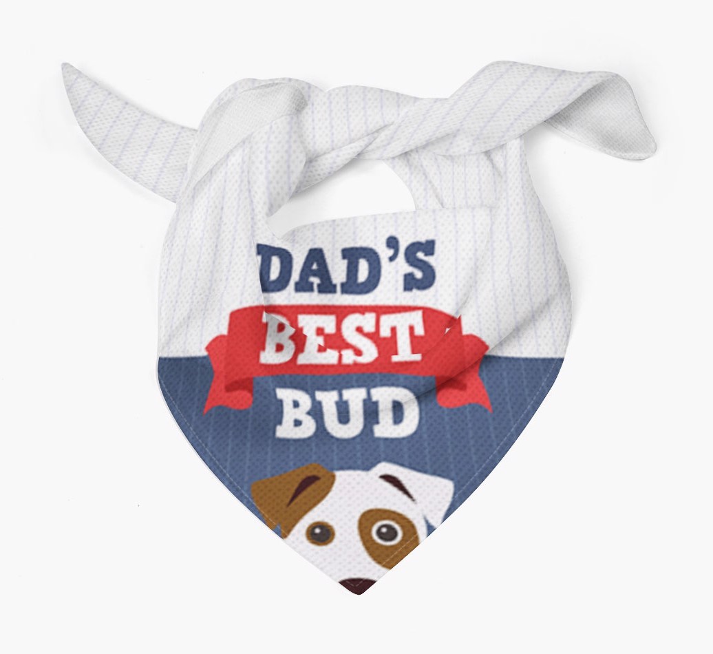Dad's Best Bud: Personalised {breedFullName} Bandana