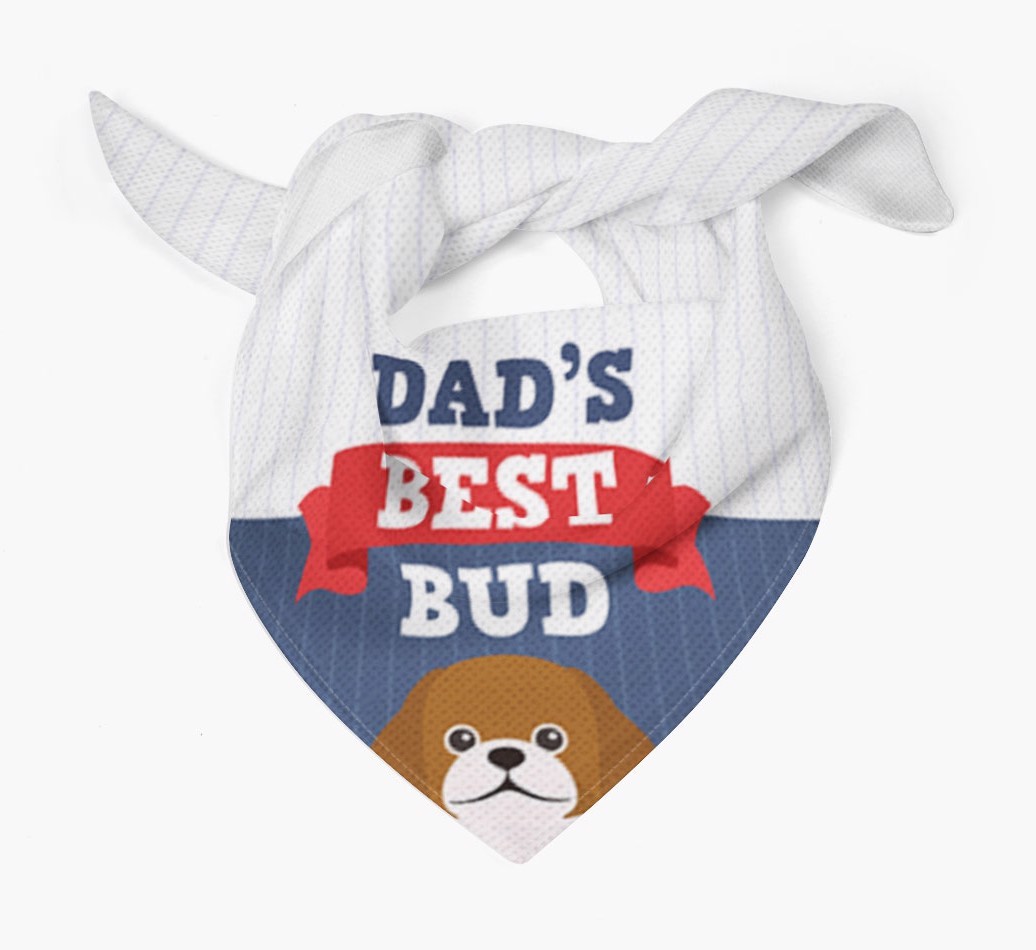 Dad's Best Bud: Personalised {breedFullName} Bandana