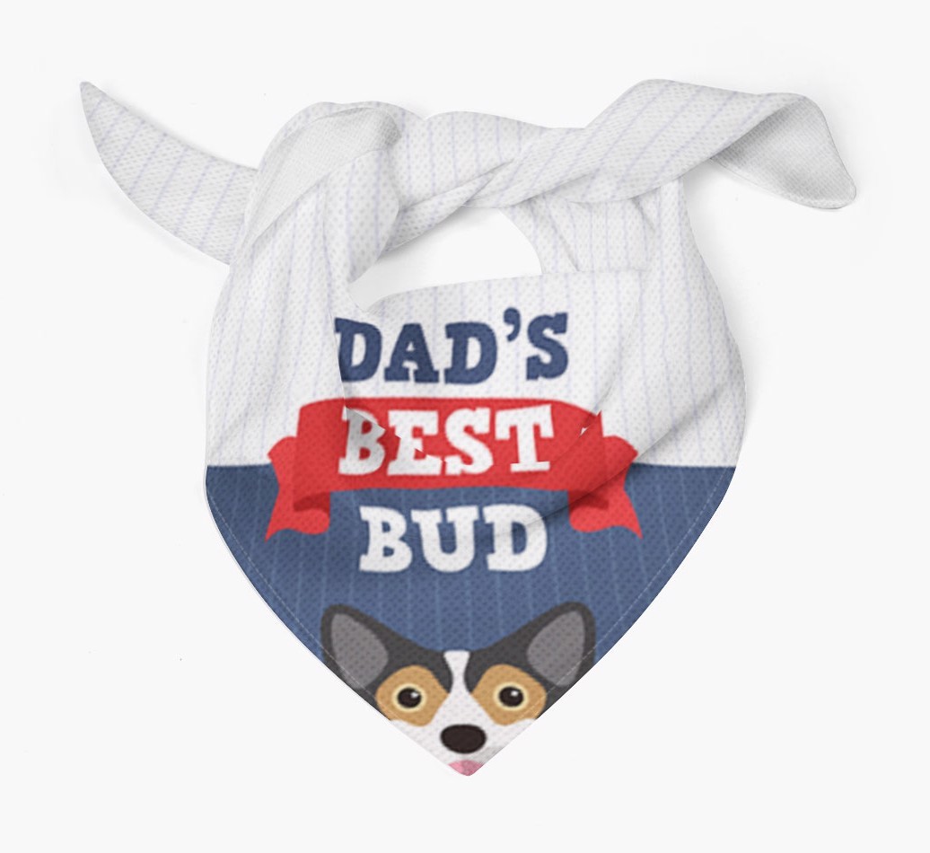 Dad's Best Bud: Personalised {breedFullName} Bandana
