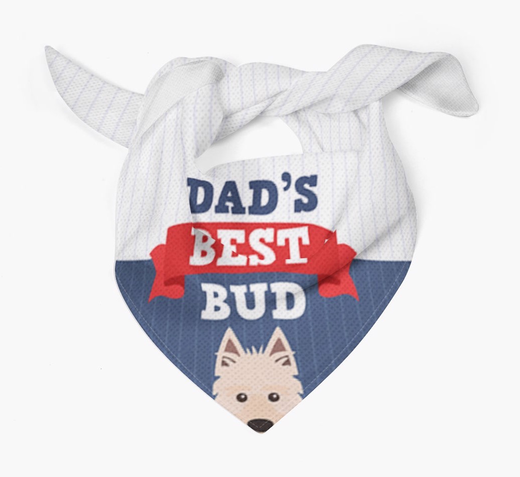 Dad's Best Bud: Personalised {breedFullName} Bandana