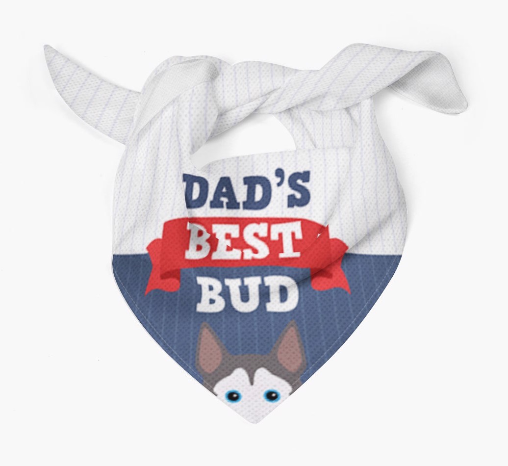 Dad's Best Bud: Personalised {breedFullName} Bandana
