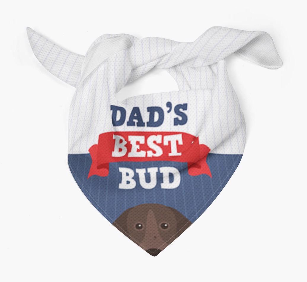 Dad's Best Bud: Personalised {breedFullName} Bandana