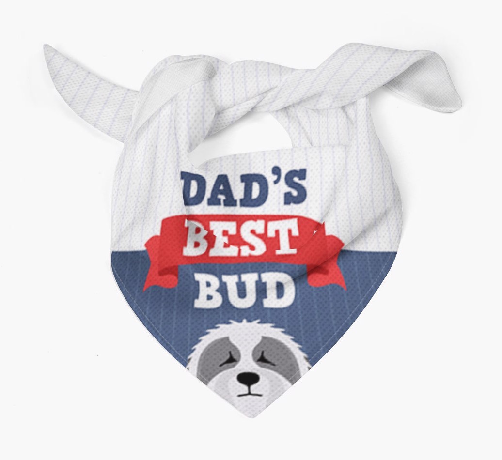 Dad's Best Bud: Personalised {breedFullName} Bandana