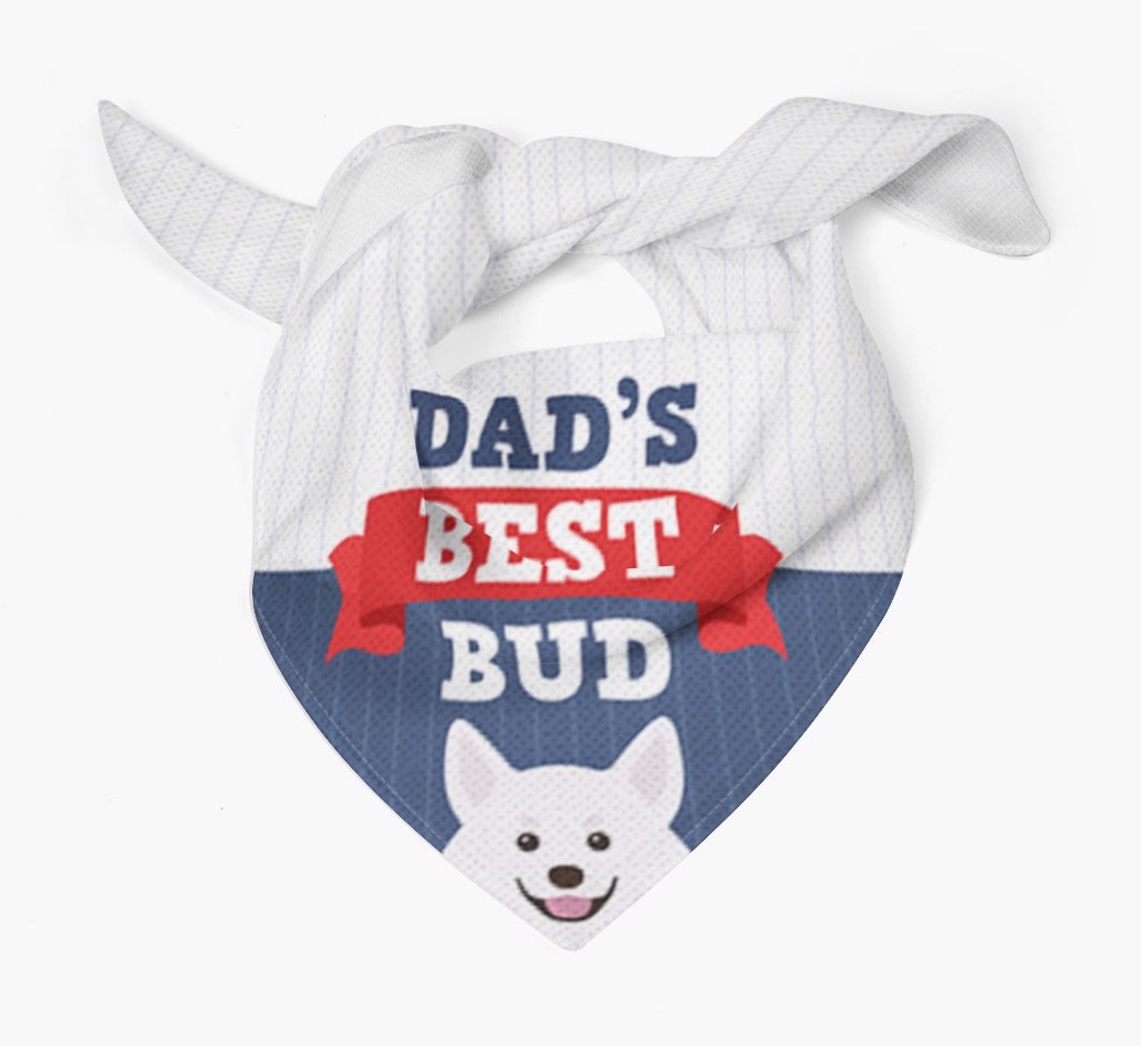 Dad's Best Bud: Personalised {breedFullName} Bandana