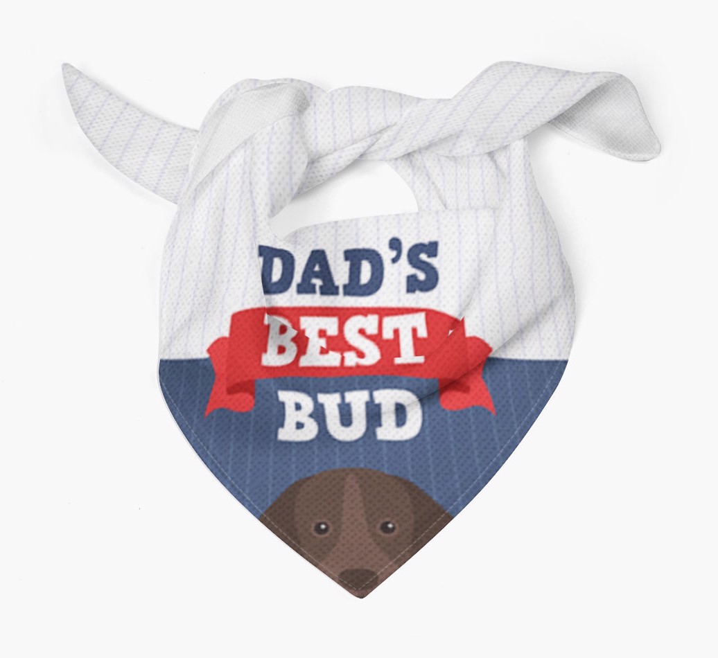 Dad's Best Bud: Personalised {breedFullName} Bandana