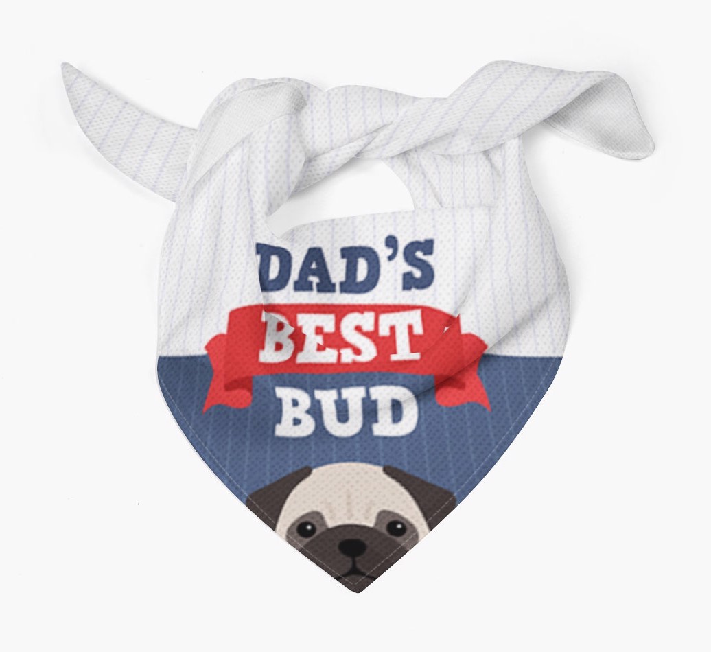 Dad's Best Bud: Personalised {breedFullName} Bandana