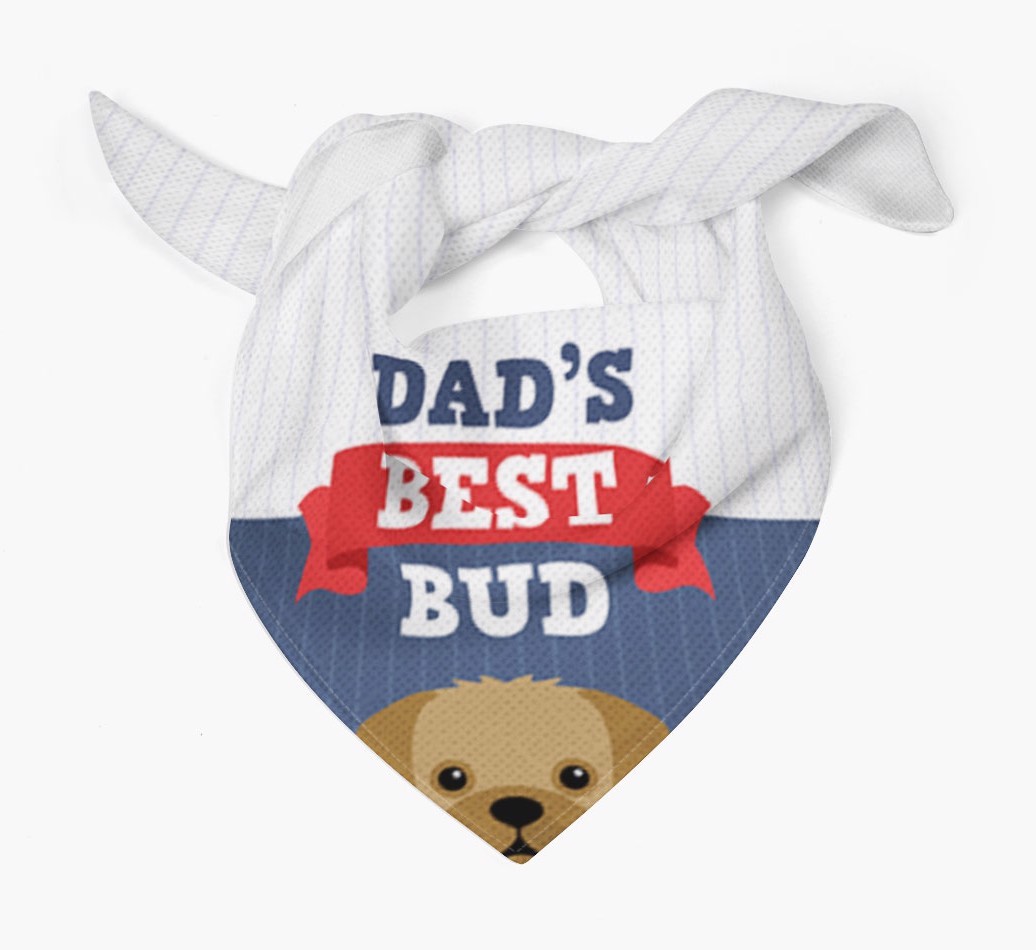 Dad's Best Bud: Personalised {breedFullName} Bandana