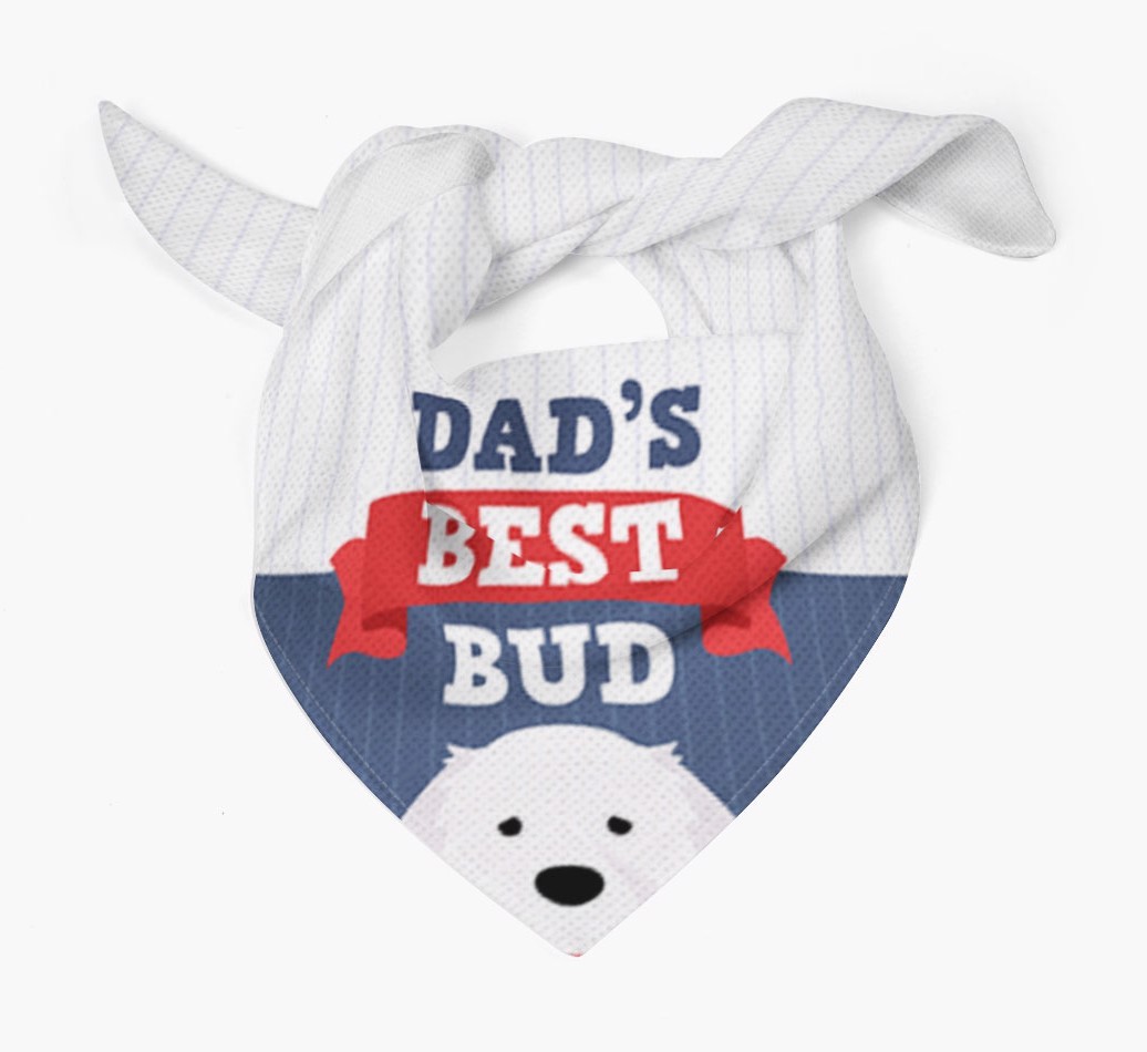 Dad's Best Bud: Personalised {breedFullName} Bandana
