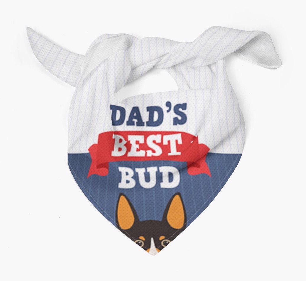Dad's Best Bud: Personalised {breedFullName} Bandana