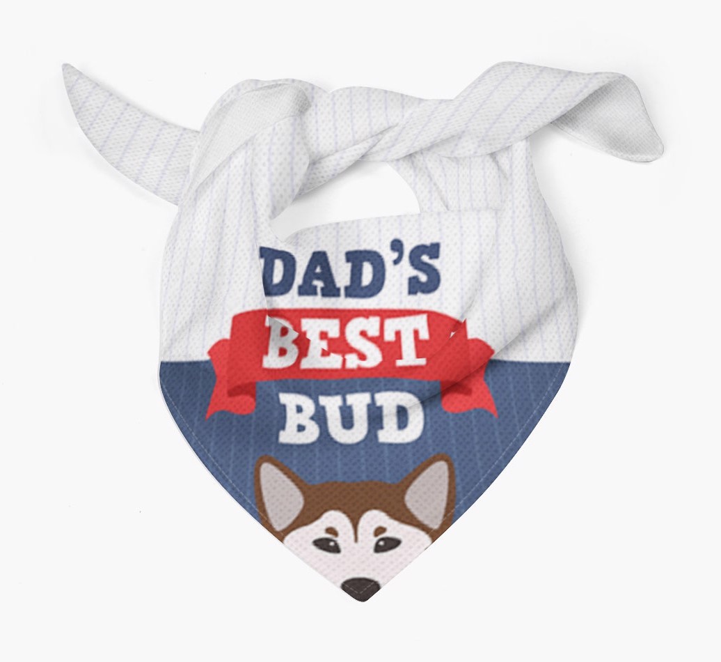 Dad's Best Bud: Personalised {breedFullName} Bandana