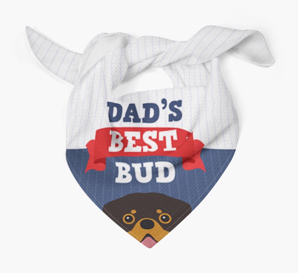 Dad's Best Bud: Personalised {breedFullName} Bandana