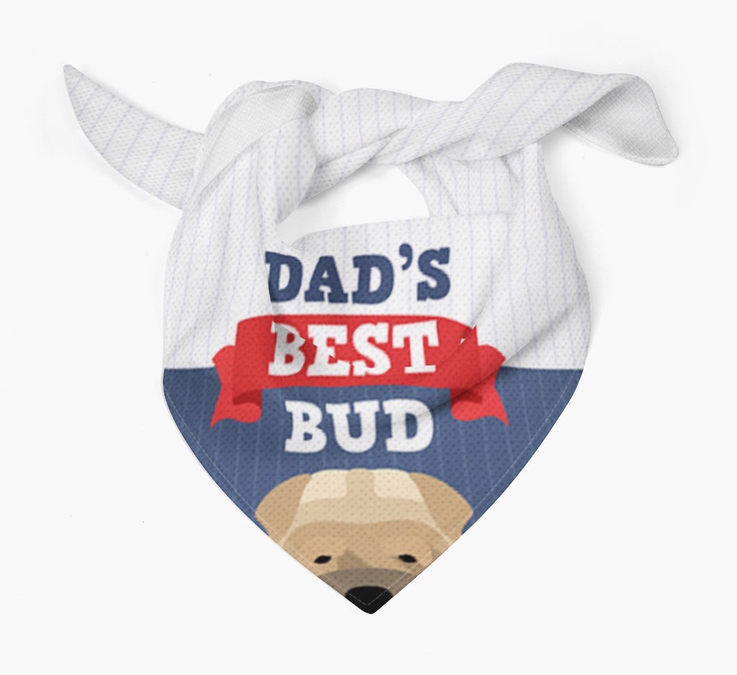 Dad's Best Bud: Personalised {breedFullName} Bandana