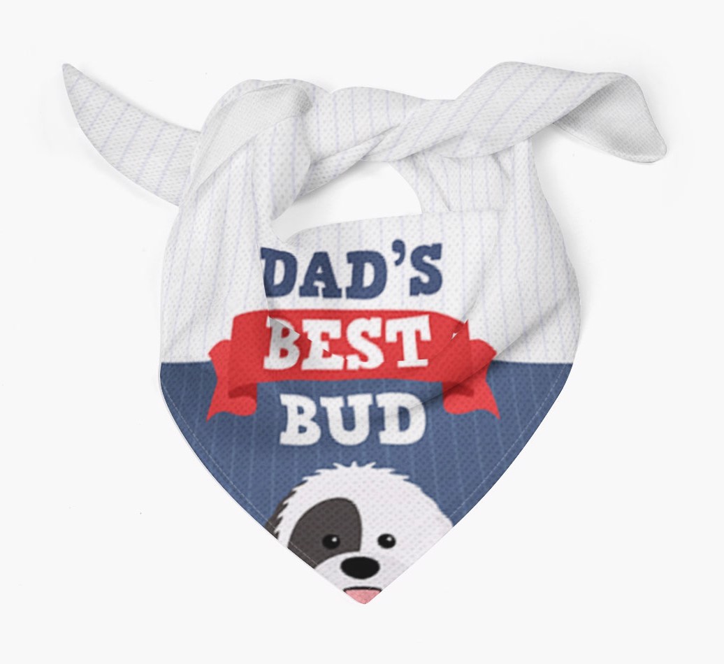 Dad's Best Bud: Personalised {breedFullName} Bandana