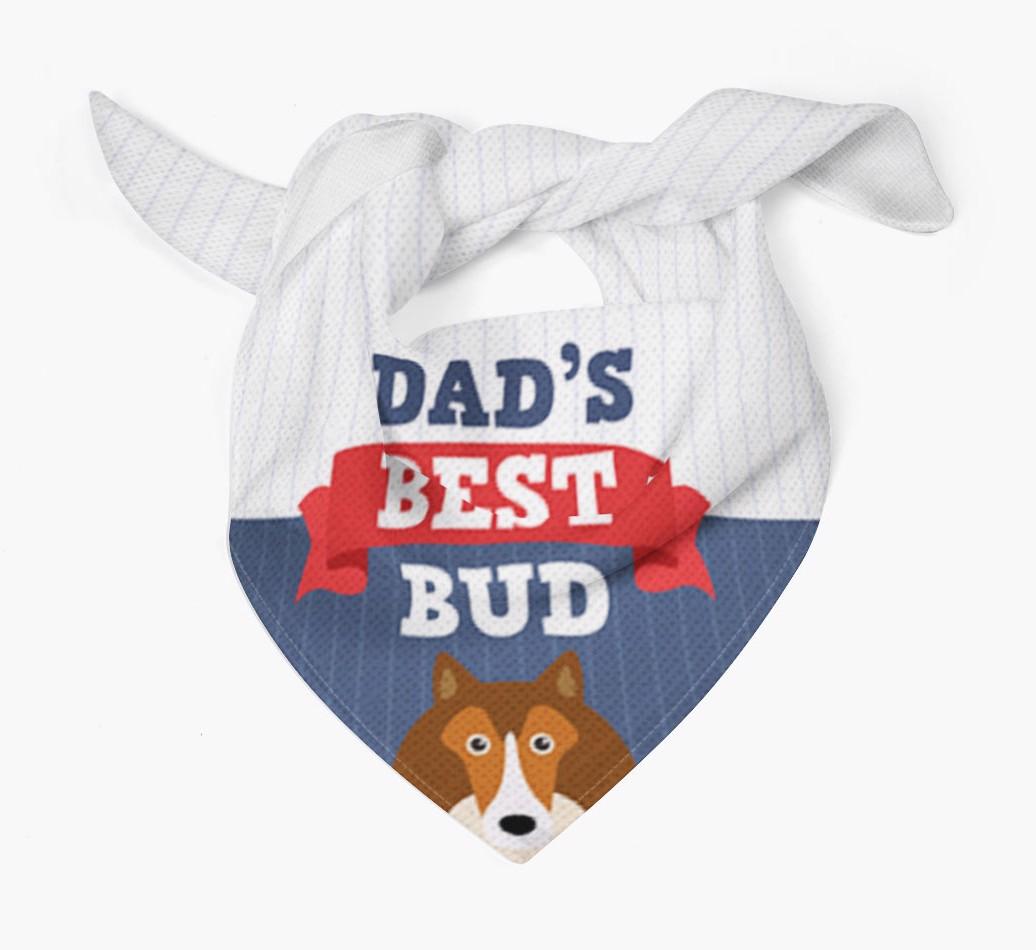 Dad's Best Bud: Personalised {breedFullName} Bandana