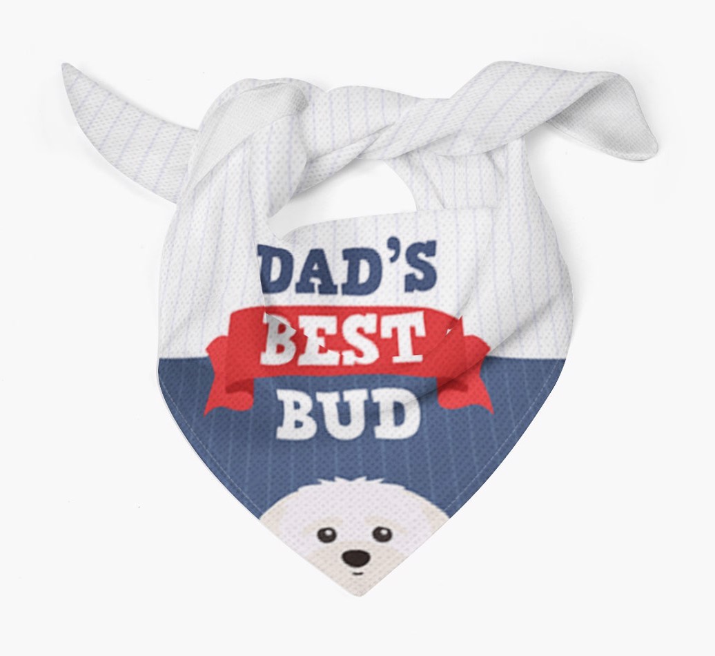 Dad's Best Bud: Personalised {breedFullName} Bandana