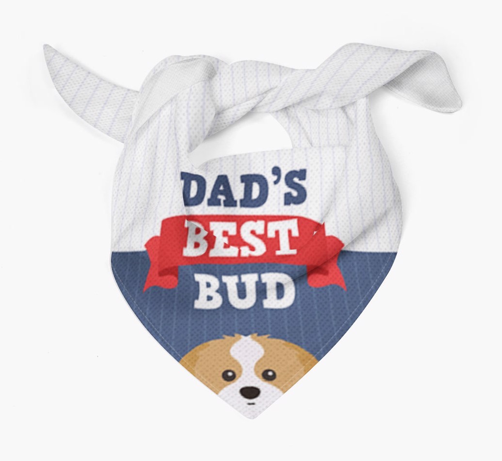 Dad's Best Bud: Personalised {breedFullName} Bandana