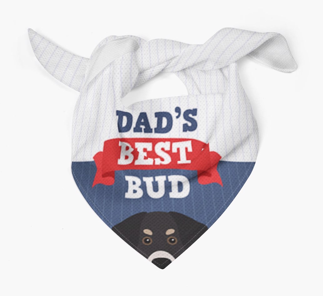 Dad's Best Bud: Personalised {breedFullName} Bandana