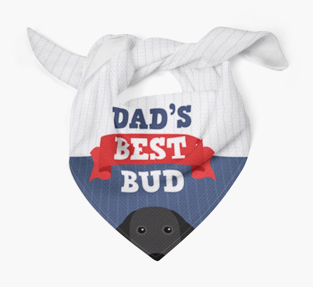 Dad's Best Bud: Personalised {breedFullName} Bandana