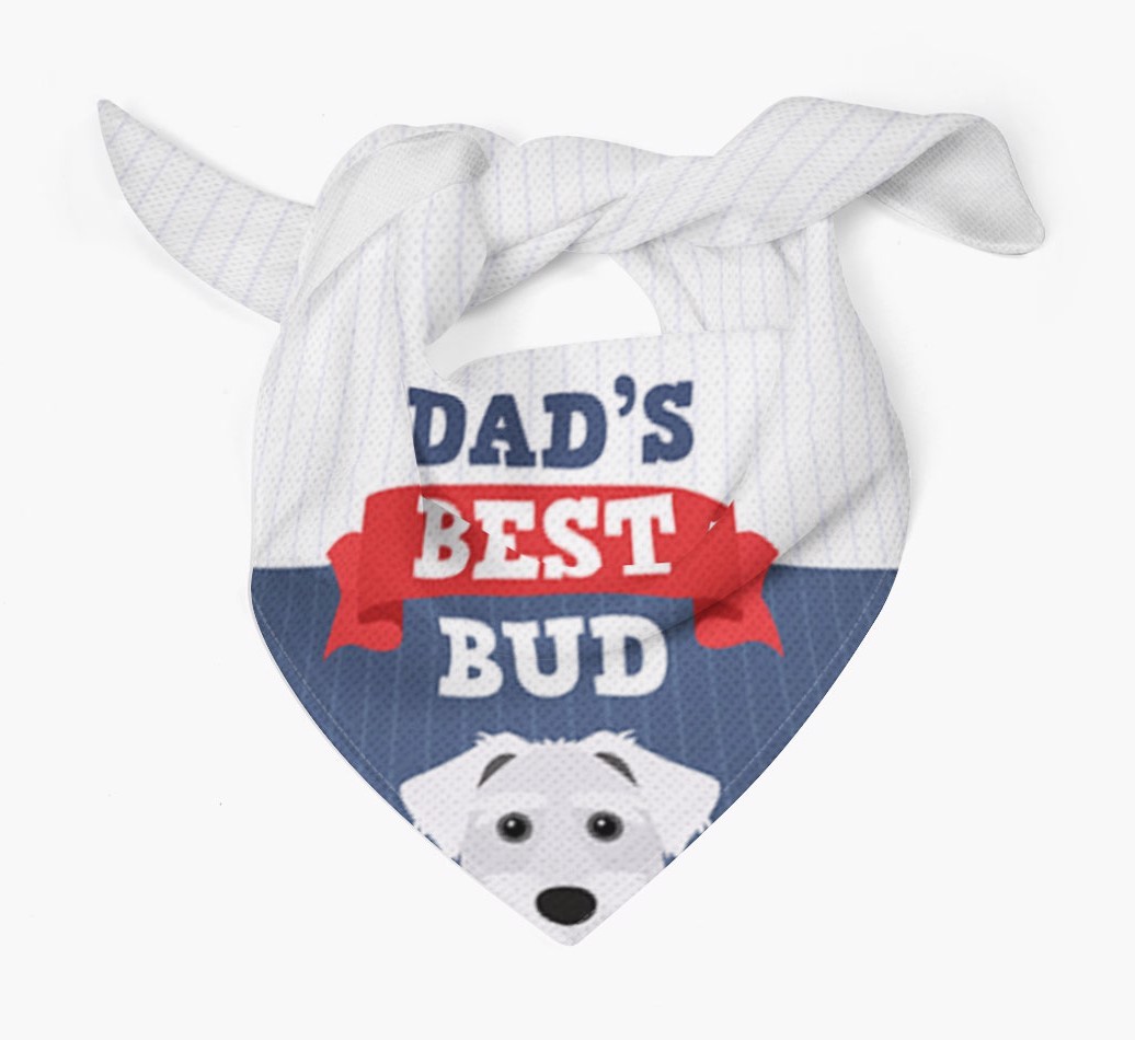 Dad's Best Bud: Personalised {breedFullName} Bandana