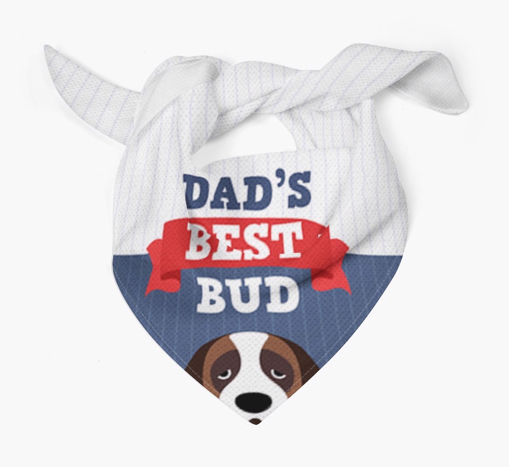 Dad's Best Bud: Personalised {breedFullName} Bandana