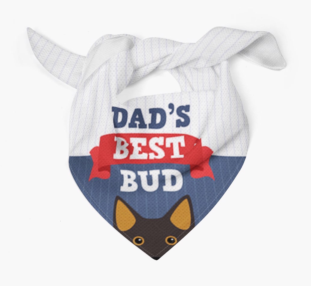 Dad's Best Bud: Personalised {breedFullName} Bandana