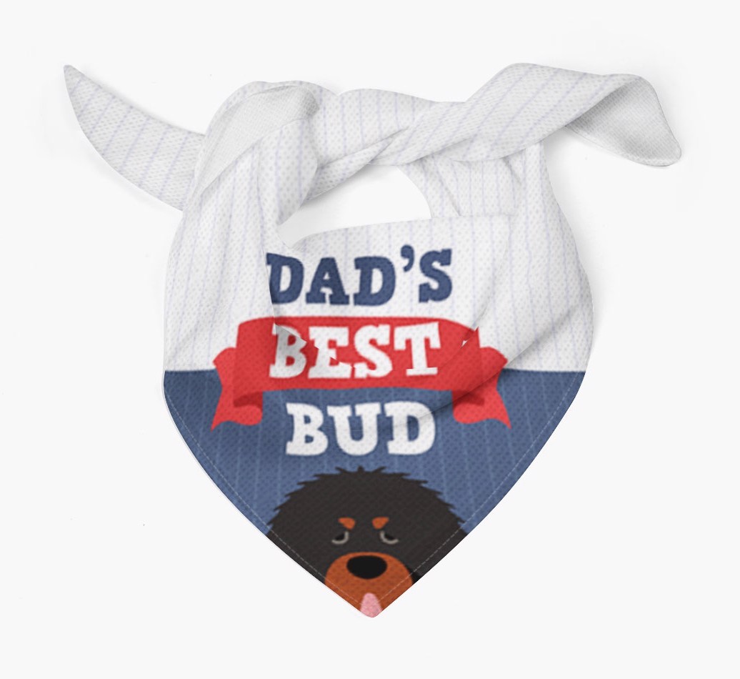 Dad's Best Bud: Personalised {breedFullName} Bandana