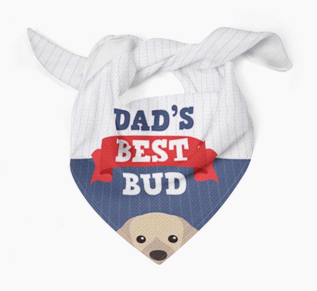 Dad's Best Bud: Personalised {breedFullName} Bandana