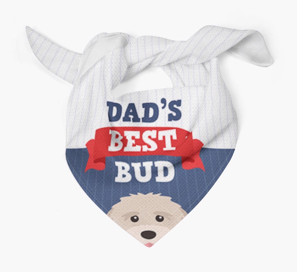 Dad's Best Bud: Personalised {breedFullName} Bandana