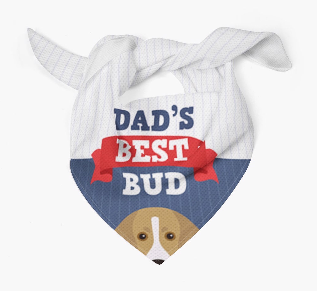 Dad's Best Bud: Personalised {breedFullName} Bandana