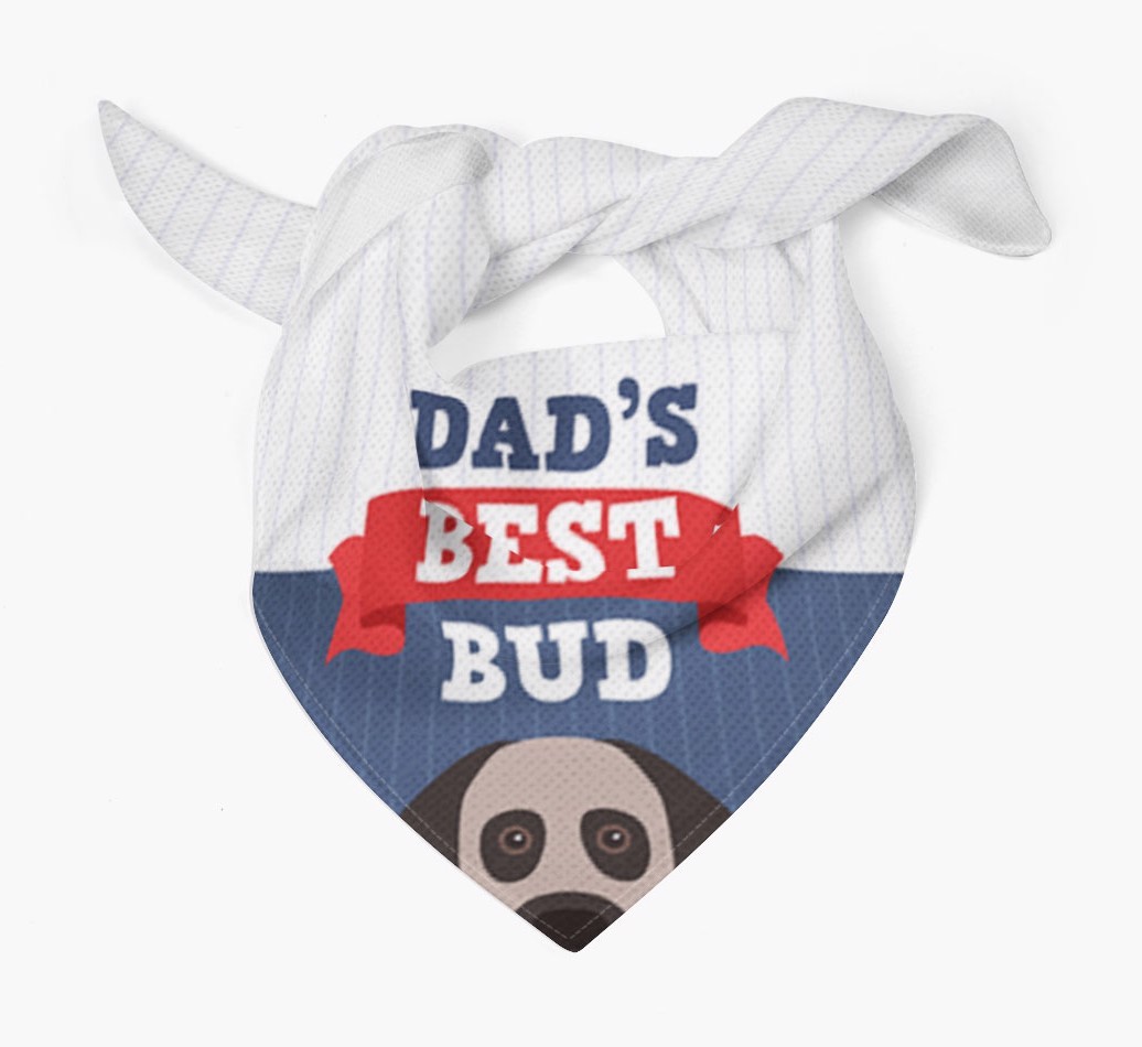 Dad's Best Bud: Personalised {breedFullName} Bandana