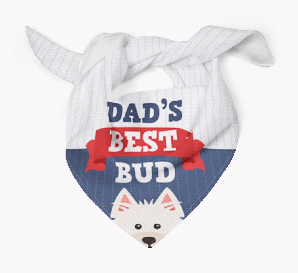 Dad's Best Bud: Personalised {breedFullName} Bandana
