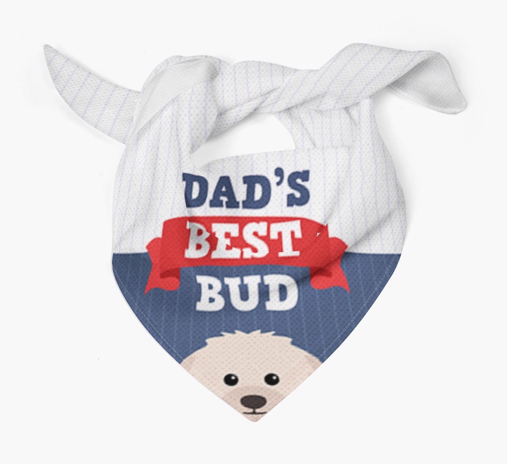 Dad's Best Bud: Personalised {breedFullName} Bandana