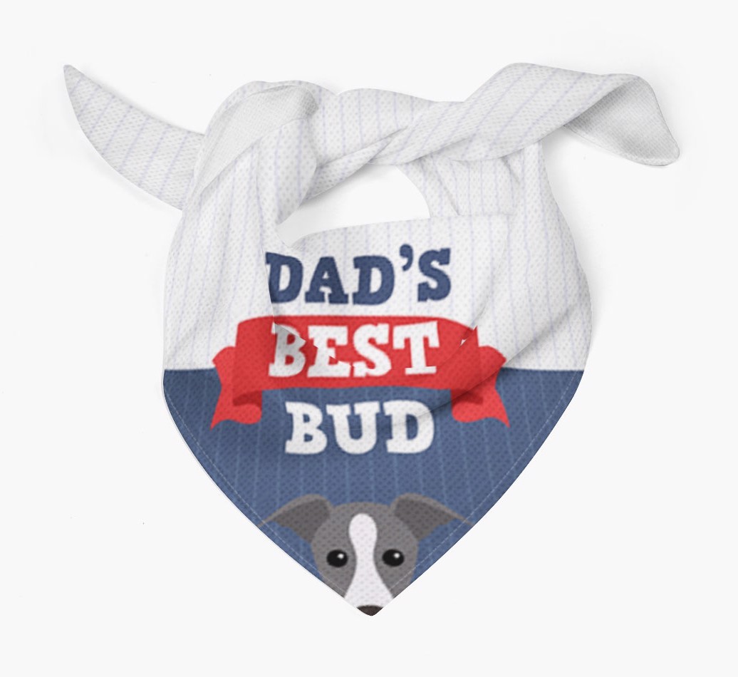 Dad's Best Bud: Personalised {breedFullName} Bandana