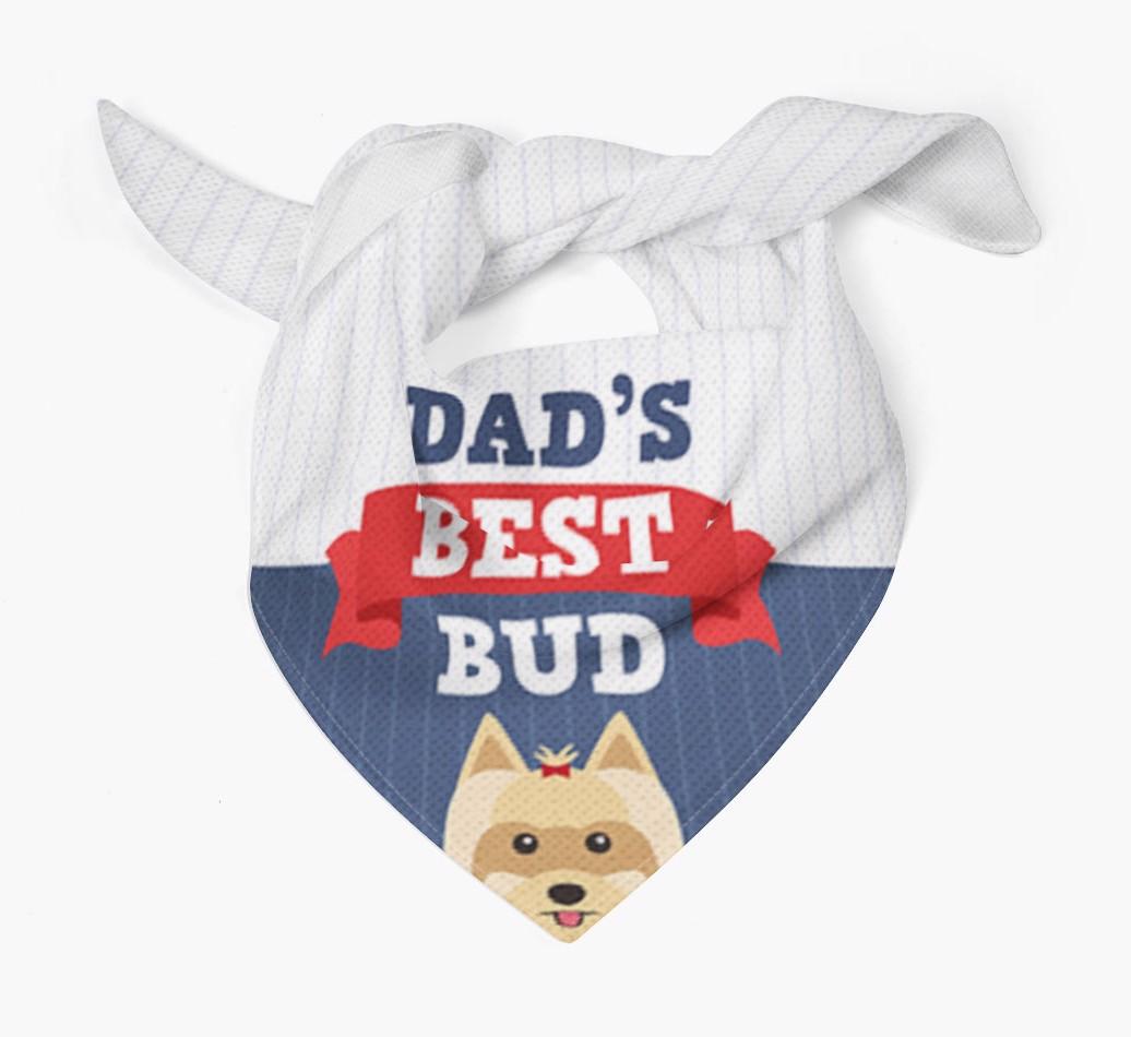 Dad's Best Bud: Personalised {breedFullName} Bandana