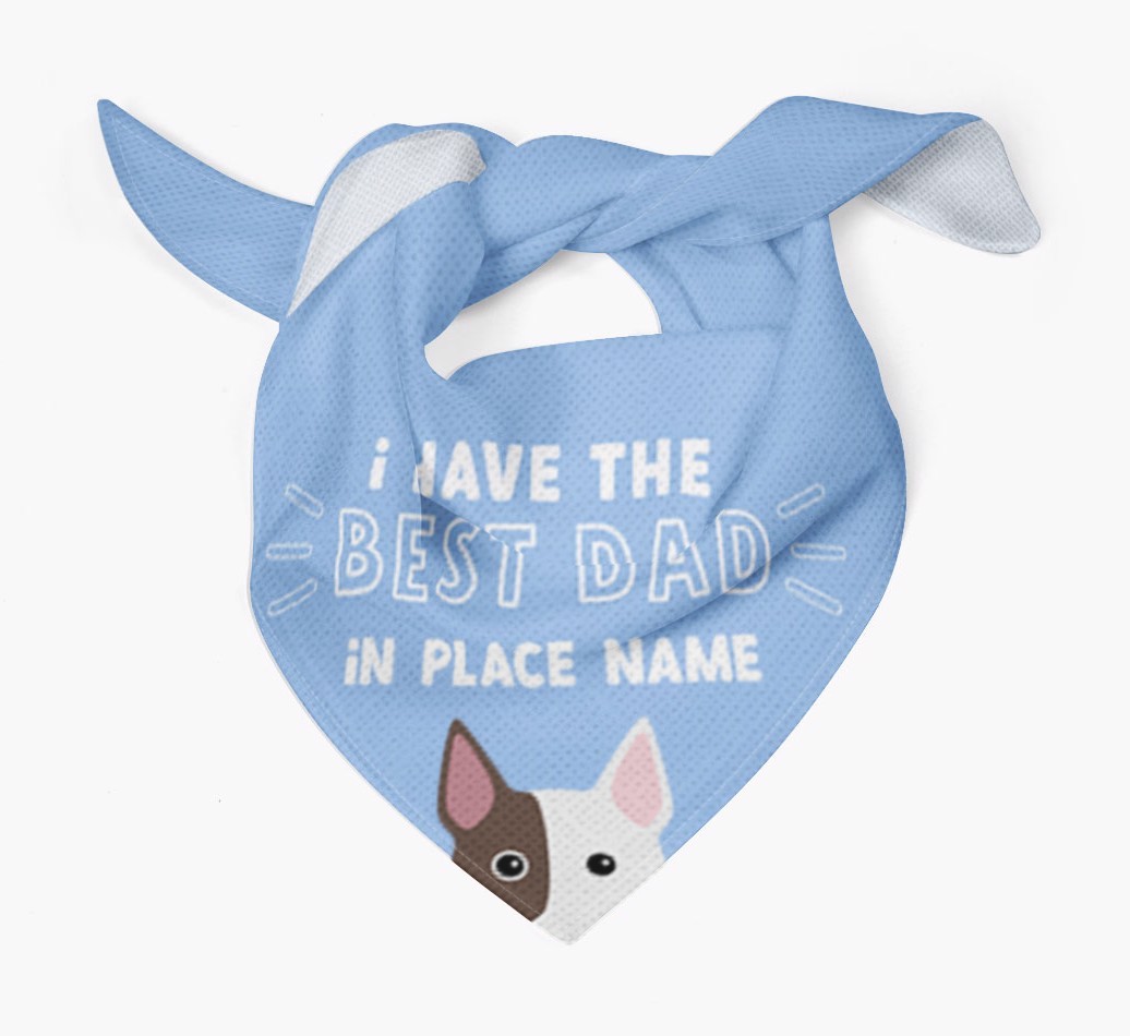 Best Dad In Town: Personalised {breedFullName} Bandana