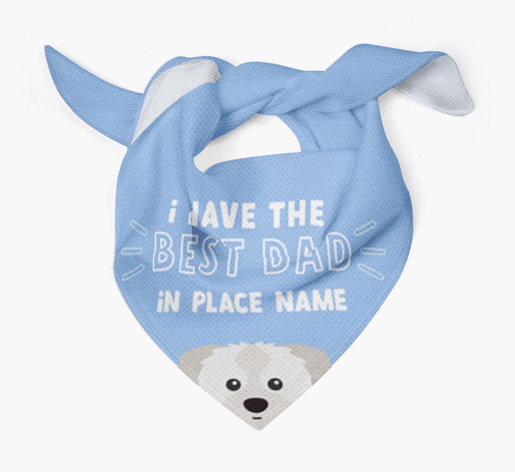 Best Dad In Town: Personalised {breedFullName} Bandana