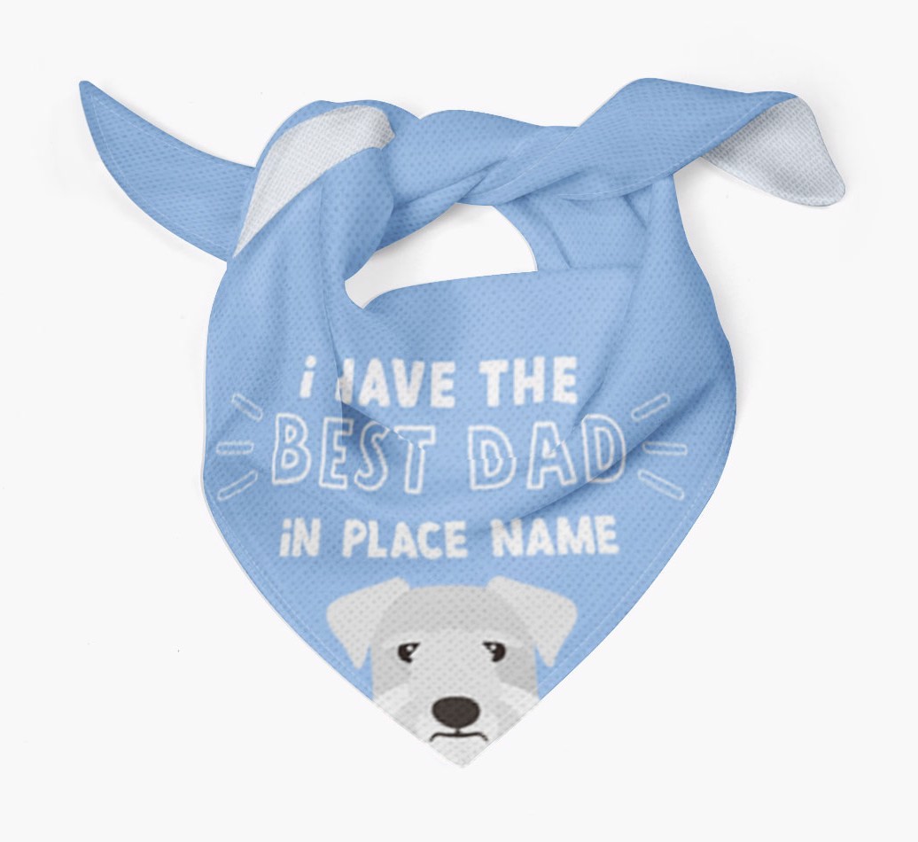 Best Dad In Town: Personalised {breedFullName} Bandana